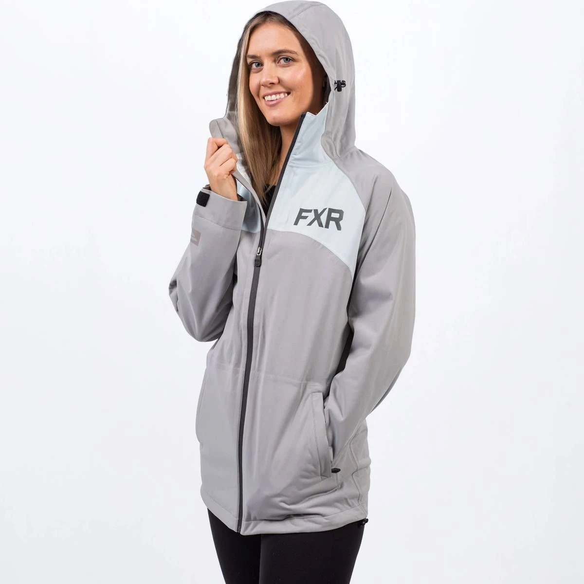 FXR Jade Dual-Laminate Womens Snowmobile Jacket Grey/Ice 3 FXR Jade Dual-Laminate Womens Snowmobile Jacket Grey/Ice