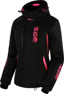 FXR 2023 Evo FX Womens Snowmobile Jacket Black/Raspberry Fade