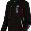 FXR 2023 Evo FX Womens Snowmobile Jacket Black/Mint-E Pink Fade -FXR SHOP 4809817