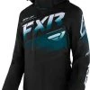FXR 2023 Boost FX Womens Snowmobile Jacket Black/Mint-Ocean Fade -FXR SHOP 4809822