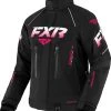FXR 2023 Adrenaline Womens Snowmobile Jacket Black/Fuchsia Fade
