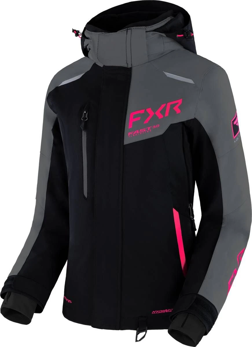 FXR 2023 Renegade FX Womens Snowmobile Jacket Black/Charcoal/Fuchsia 3 FXR 2023 Renegade FX Womens Snowmobile Jacket Black/Charcoal/Fuchsia