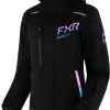FXR 2023 Renegade FX Womens Snowmobile Jacket Black/Sky Blue-E Pink Fade -FXR SHOP 4809851