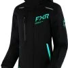 FXR 2023 Renegade FX Womens Snowmobile Jacket Black/Mint Fade -FXR SHOP 4809852