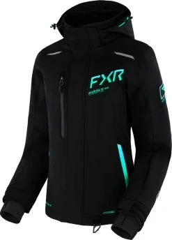 FXR 2023 Renegade FX Womens Snowmobile Jacket Black/Mint Fade