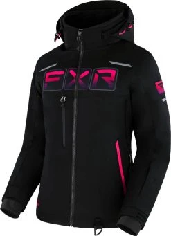FXR 2023 Maverick Womens Snowmobile Jacket Black/Fuchsia Fade