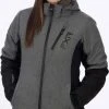 FXR Vertical Pro Insulated Softshell Womens Snowmobile Jacket Grey/Black 1 FXR Vertical Pro Insulated Softshell Womens Snowmobile Jacket Grey/Black -FXR SHOP 4809892