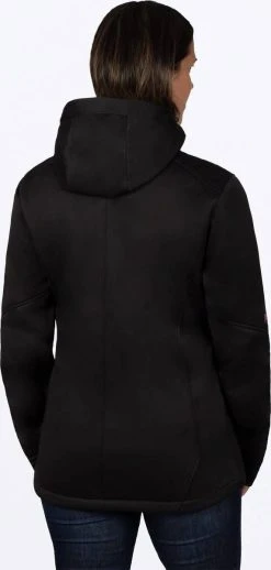 Alternative view of FXR Pulse Softshell Womens Snowmobile Jacket Black/Dusty Rose