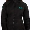 FXR Maverick Softshell Womens Snowmobile Jacket Black/Mint
