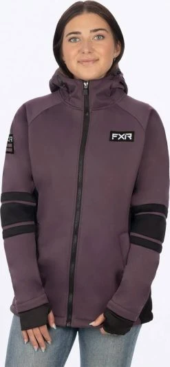 FXR Maverick Softshell Womens Snowmobile Jacket Muted Grape/Black