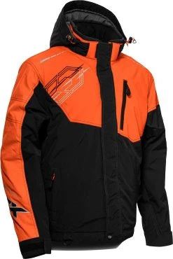 Castle X Phase Snowmobile Jacket Black/Orange