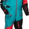 Castle X Freedom G3 Snowmobile Monoshell Turquoise/Red/Black -FXR SHOP 4810411