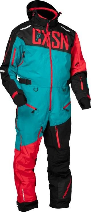 Castle X Freedom G3 Snowmobile Monoshell Turquoise/Red/Black 3 Castle X Freedom G3 Snowmobile Monoshell Turquoise/Red/Black