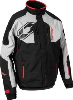 Castle X Polar G2 Snowmobile Jacket Silver/Black/Red