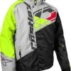 Castle X Code G4 Snowmobile Jacket Charcoal/Silver/Hi-Vis