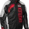 Castle X Strike G5 Snowmobile Jacket Black/Silver/Red