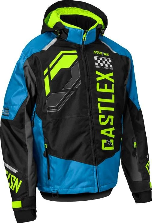 Castle X Strike G5 Snowmobile Jacket Process Blue/Black/Hi-Vis 3 Castle X Strike G5 Snowmobile Jacket Process Blue/Black/Hi-Vis