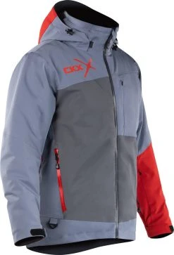 CKX Alaska 2023 Snowmobile Jacket Grey/Red -FXR SHOP 4811018 3