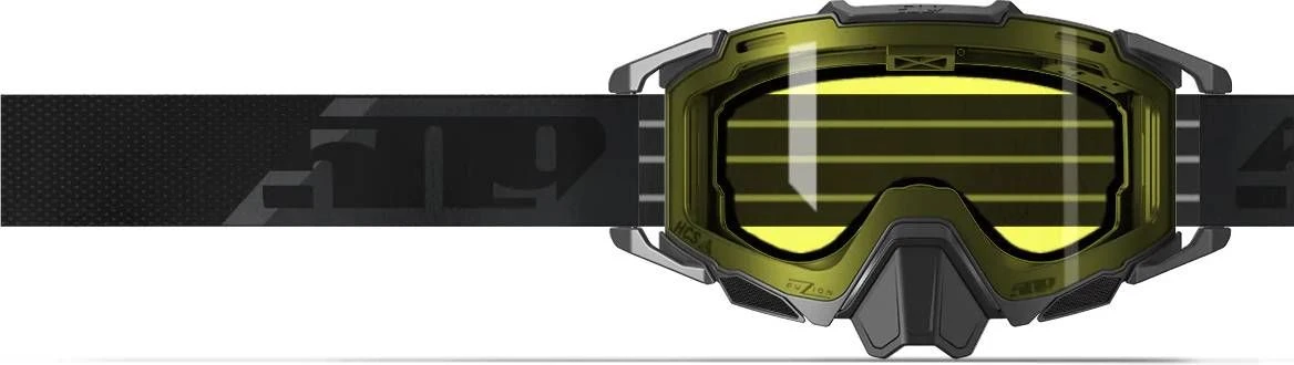 509 Sinister X7 Fuzion Snowmobile Goggle Black With Yellow 3 509 Sinister X7 Fuzion Snowmobile Goggle Black With Yellow
