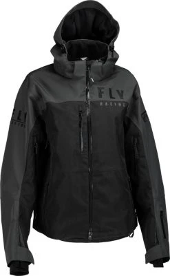 Fly Racing Womens Carbon Snowmobile Jacket Black/Grey