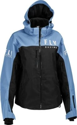 Fly Racing Womens Carbon Snowmobile Jacket Black/Blue