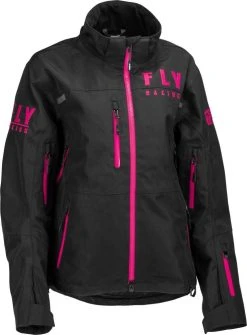 Fly Racing Womens Carbon Snowmobile Jacket Black/Pink -FXR SHOP 5401002 2