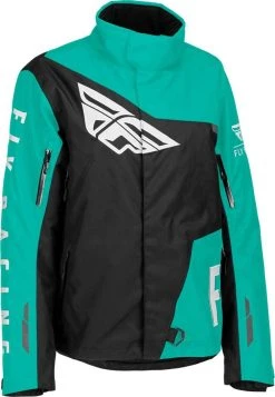 Fly Racing Womens SNX Pro Snowmobile Jacket Black/Mint